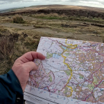 looking at a map